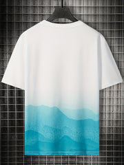 Desert Pattern Men's Casual Round Neck T-shirt