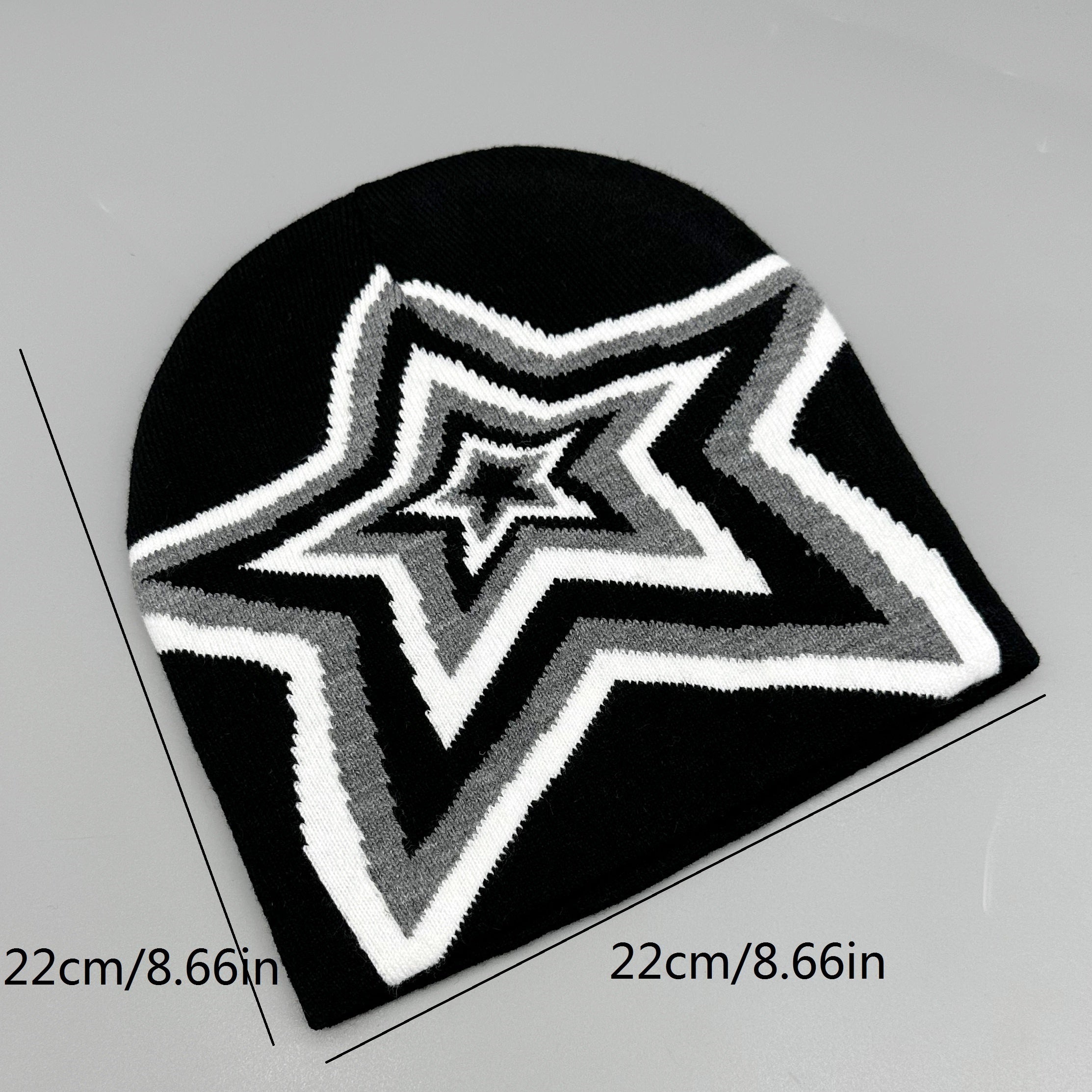 Breathable Jacquard Hat Pentagram Knitted Hat