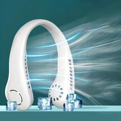 Leafless Hanging Neck Fan USB Rechargeable Small Fan
