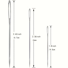 15pcs Big Hole Sewing Needles Household Clothes Quilt Embroider