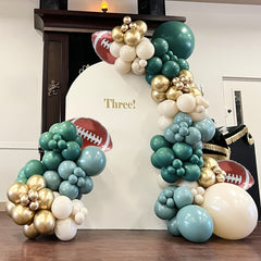 160pcs Rugby Balloons Arch Garland Kit for Sports Rugby Theme Party