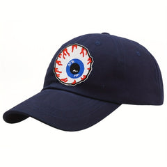 Embroidered Hip Hop Baseball Cap Eyeball Design