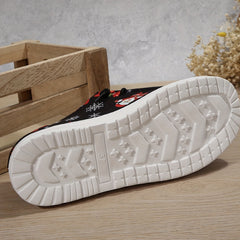 Christmas Pattern Casual Walking Shoes Lightweight Low Top Sport Flat Shoes