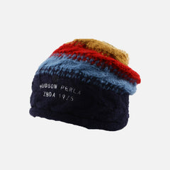 Gradient Layered Beanie Hat Winter Warm Woolen Earmuffs Knitted Hat
