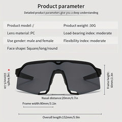 Men's Windproof Sports Sunglasses for Cycling Driving Skiing