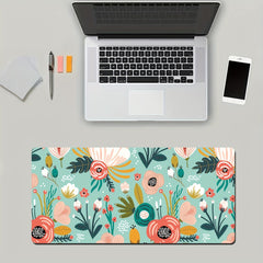 Large Gaming Mouse Pad 35.4in X 15.7in - Flowers Design