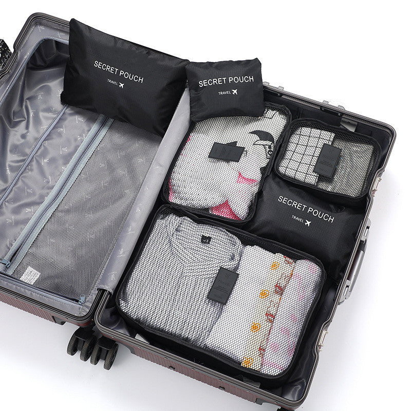 6pcs Travel Storage Bag Portable Clothes and Shoes Packing Bag Set