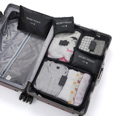 6pcs Travel Storage Bag Portable Clothes and Shoes Packing Bag Set