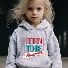 2pcs Born To Be Awesome Girls Hoodies Jogger Pants Set Sports