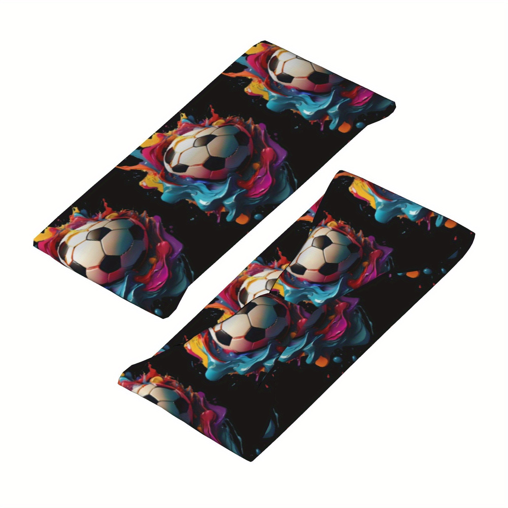 Soccer Ball Headband Unisex Sweat Wicking Stretchy & Breathable Polyester