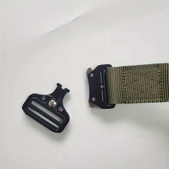 Men's Combat Survival Metal Belt with Quick Release Buckle