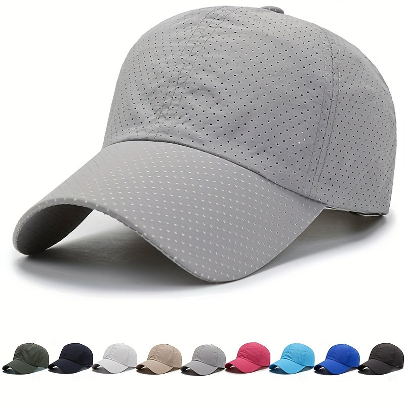 Quick Drying Outdoor Sun Hat Adjustable Baseball Cap for Men Women