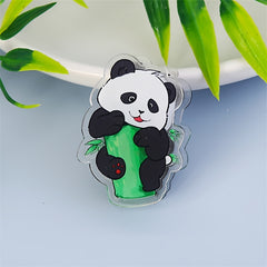 Cartoon Panda Acrylic Double-Sided PP Clip Decorative Gift Memo Clip