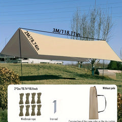 Outdoor Camping Rainproof Canopy Tent, UV Protection