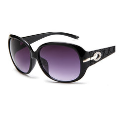 Women's Oval Sunglasses Large Frame Sunscreen Vintage Shades