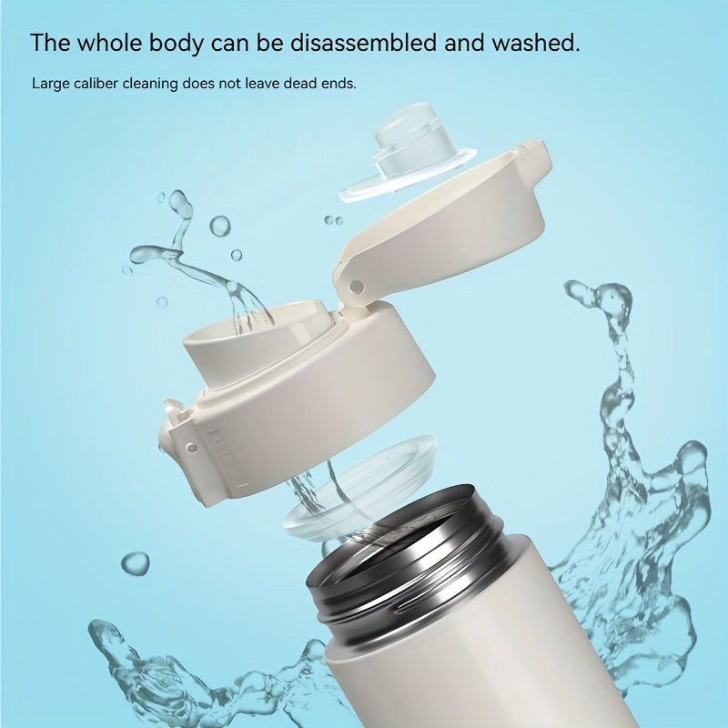 500ml Insulated Stainless Steel Water Bottle Leakproof Lid Outdoor Gym Sports