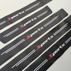 Universal Car Door Sill Scuff Plate Rear Bumper Protector Guard 5pcs