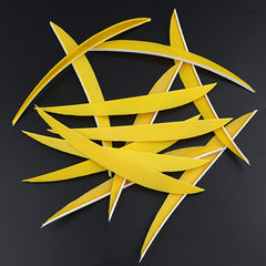 50pcs 12.7cm DIY Turkey Archery Fletches Shield Shape Vanes
