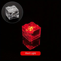 LED Light Up Building Bricks Set Multicolor Classic Transparent 2x2 1x4 Blocks