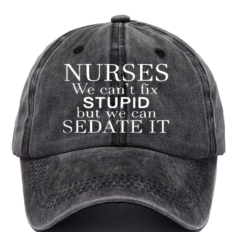 Printed Baseball Cap Men Women Adjustable Dad Hat Outdoor Sun Hat