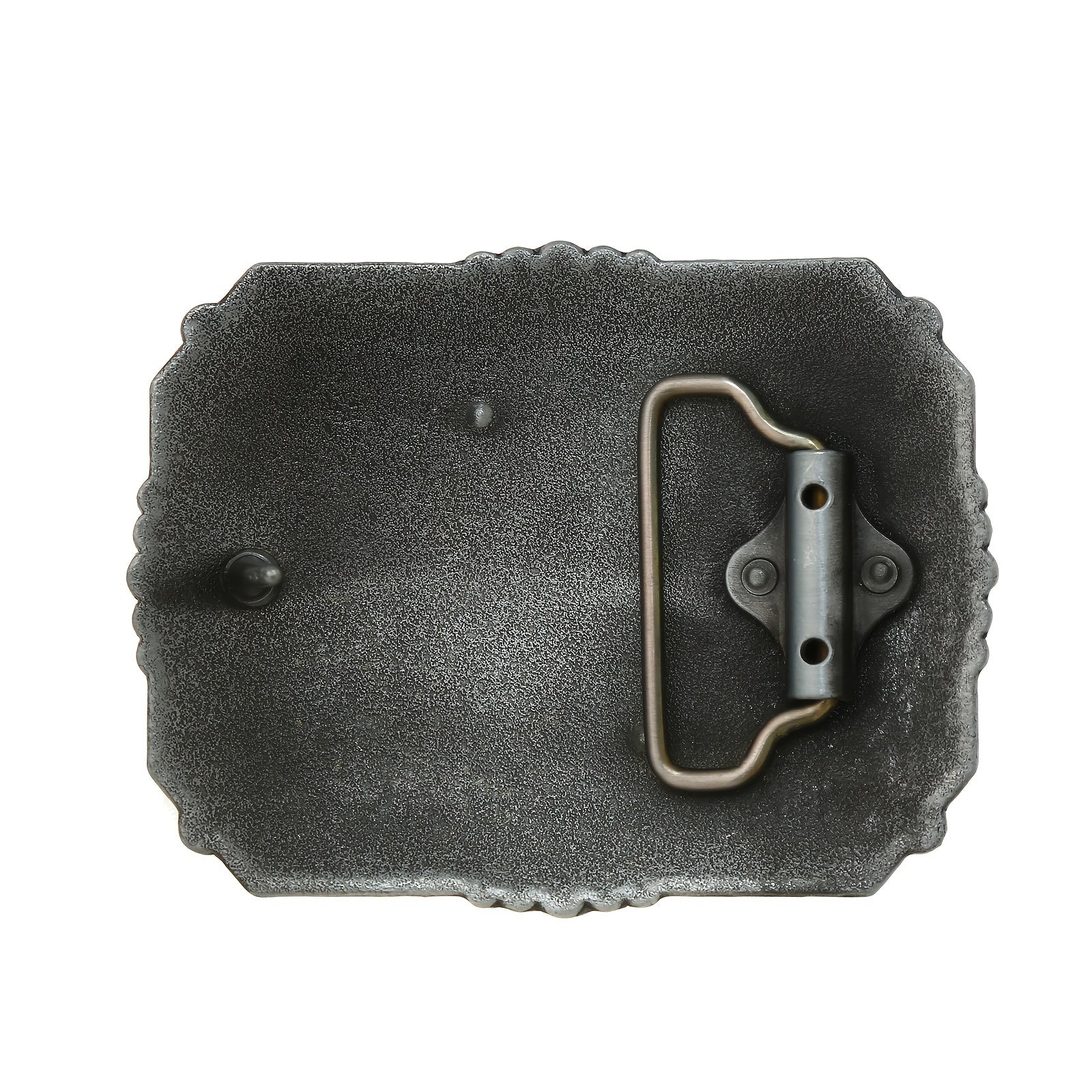 Western Denim Horse Belt Buckle
