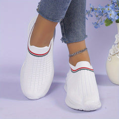 Women's Breathable Slip-On Sneakers Casual Outdoor Shoes Lightweight
