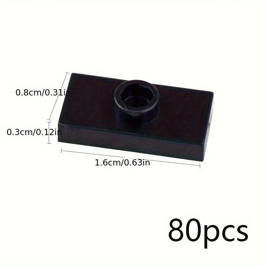 80pcs DIY Thin Brick Assembles Particles Building Blocks Kid Toys