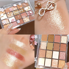 20 Shade Pearly Matte Eyeshadow Palette, Brown Milk Tea Tone