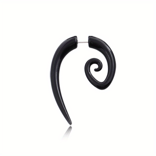Girl's Asymmetric Spiral Stud Earrings Jewelry - Charms, Friendship