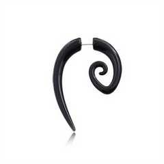 Girl's Asymmetric Spiral Stud Earrings Jewelry - Charms, Friendship