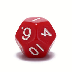 1pc Acrylic 12 Sided Dice Multiple Sided Dice For Funny Party Club Playing Game