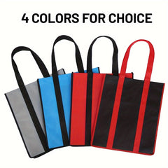 Collapsible Reusable Grocery Bags with Plastic Bottom Utility Tote Bag