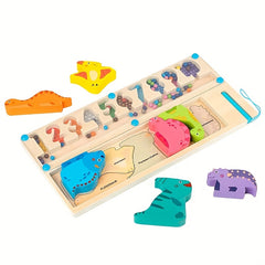 Magnetic Pen Rolling Ball Game Shape Number Matching Building Blocks