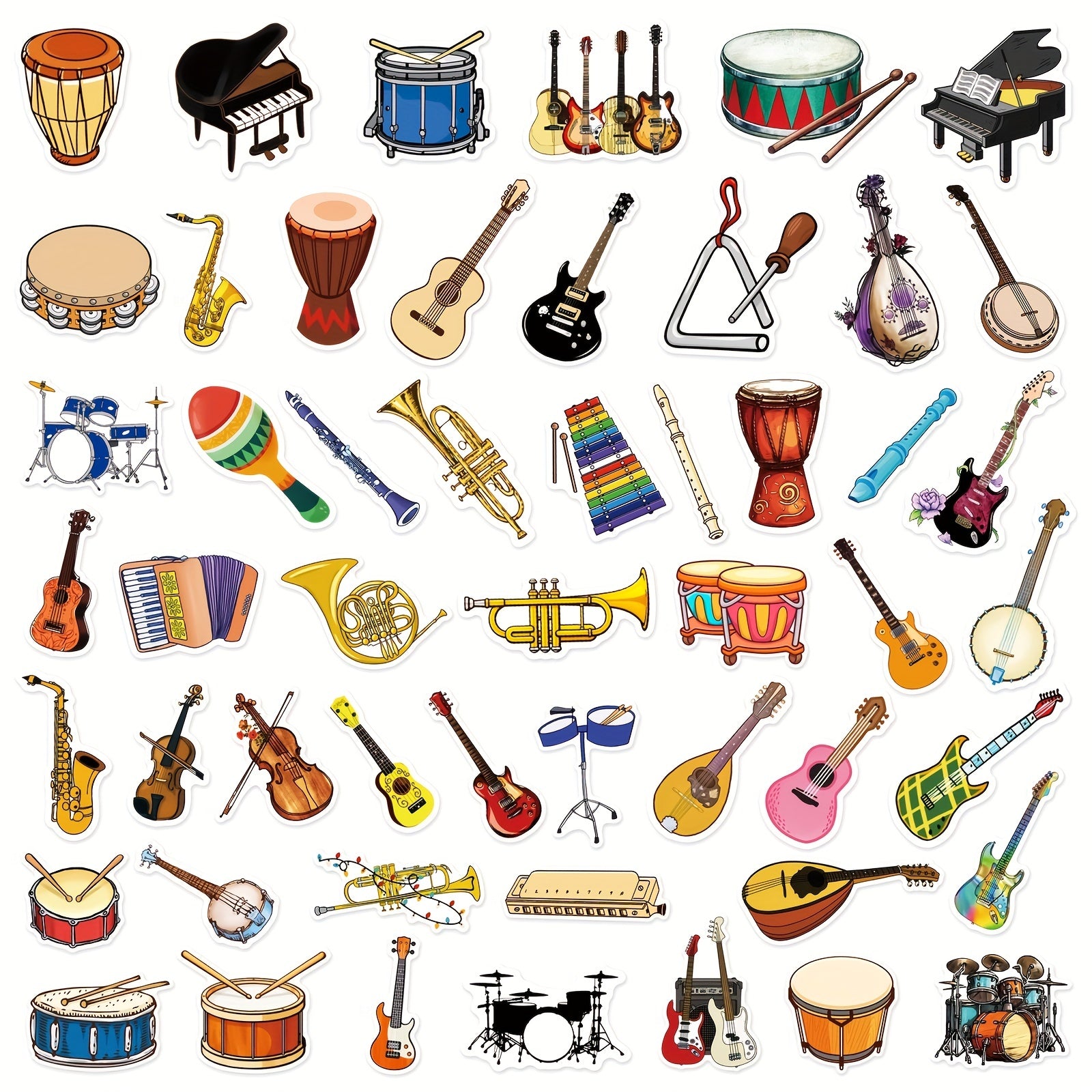 50pcs Cartoon Graffiti Stickers Waterproof Classic Decals for Kids Toys