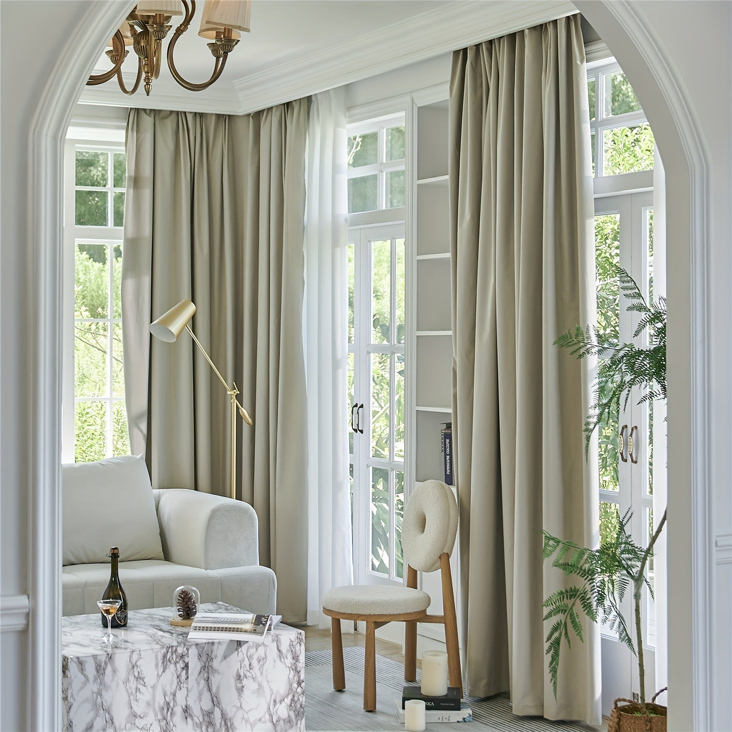 Blackout Curtains Insulated Light Blocking Noise Reducing Curtain