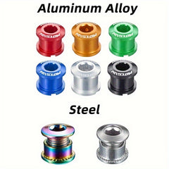 4pcs Bike Chainring Bolts Aluminum Alloy Replacement Parts