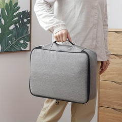 Double Layer Storage Travel Bag Lightweight Document Zipper Bag