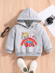 Baby Cartoon Letter Print Sweatshirt Kids Spring Hoodie