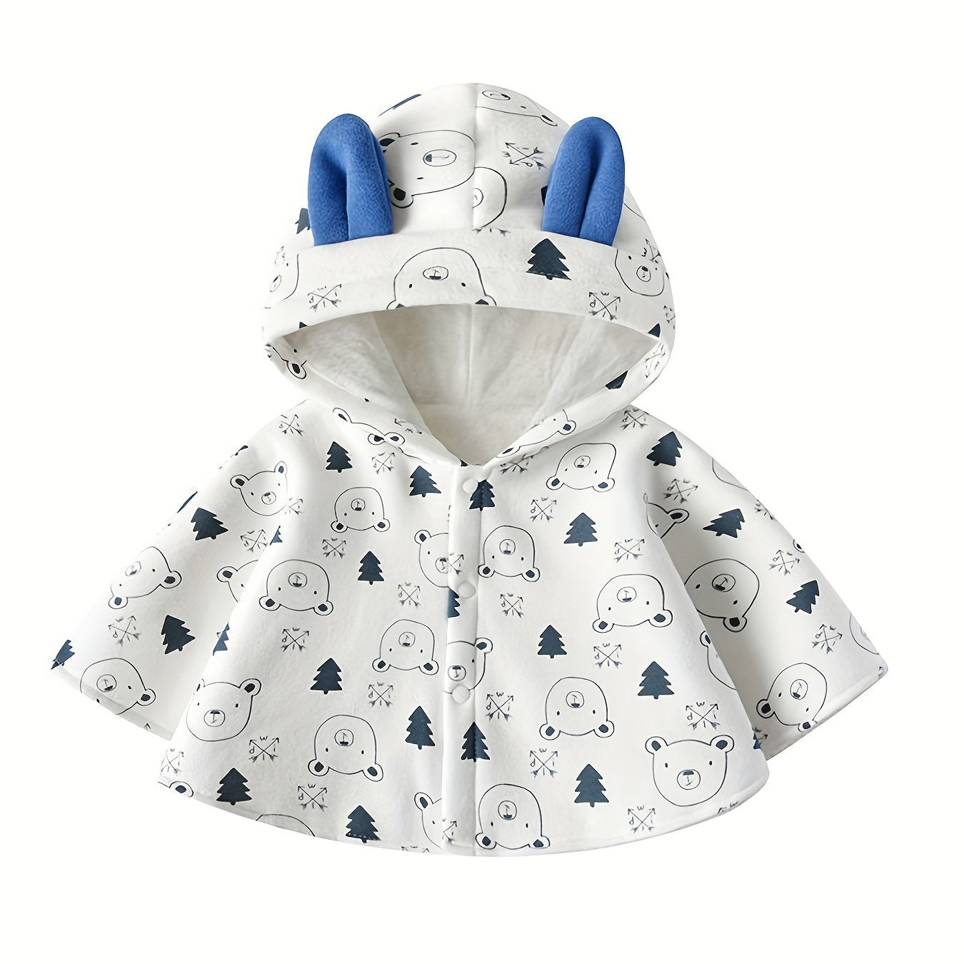 Baby Cloak Cartoon Shape Windproof Fleece Jacket