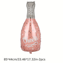 Rose Wine Bottle Balloons Birthday Decoration Self Sealing Tying Tool