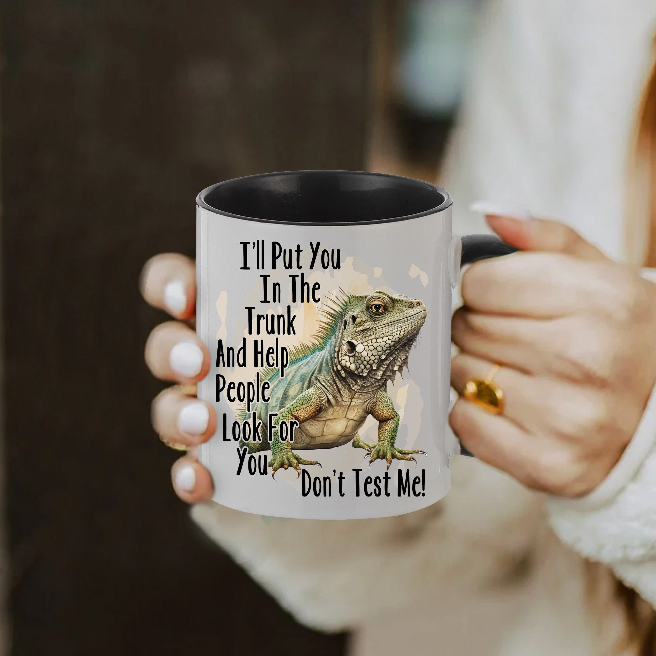 Crocodile Ceramic Mug 11oz Coffee Cup Gift For Mom Friends