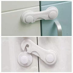 5 Pack Adjustable Drawer Locks - Child Safety Locks for Baby Proofing