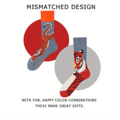 Crazy Funny Socks Colorful Novelty Crew Socks For Men Women