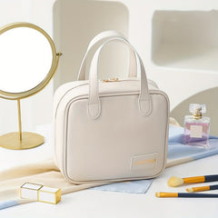 Large Capacity Portable PU Makeup Bag with Zipper