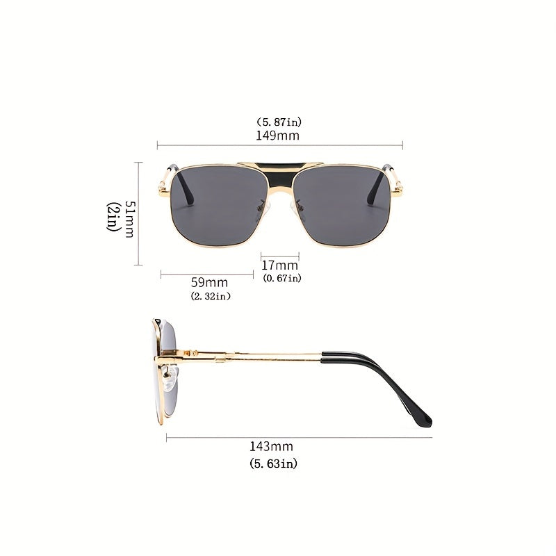 Vintage Square Polarized Sunglasses UV400 Protection