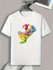 Artistic Painting Pattern Men's Graphic T-shirt for Summer