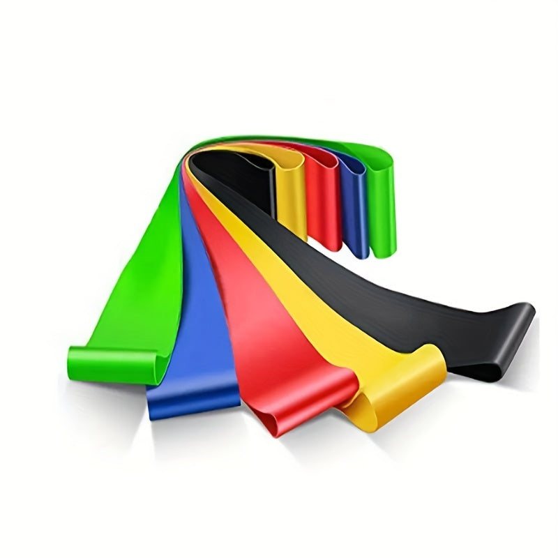 5pcs TPE Tension Ring Elastic Resistance Band Yoga Training