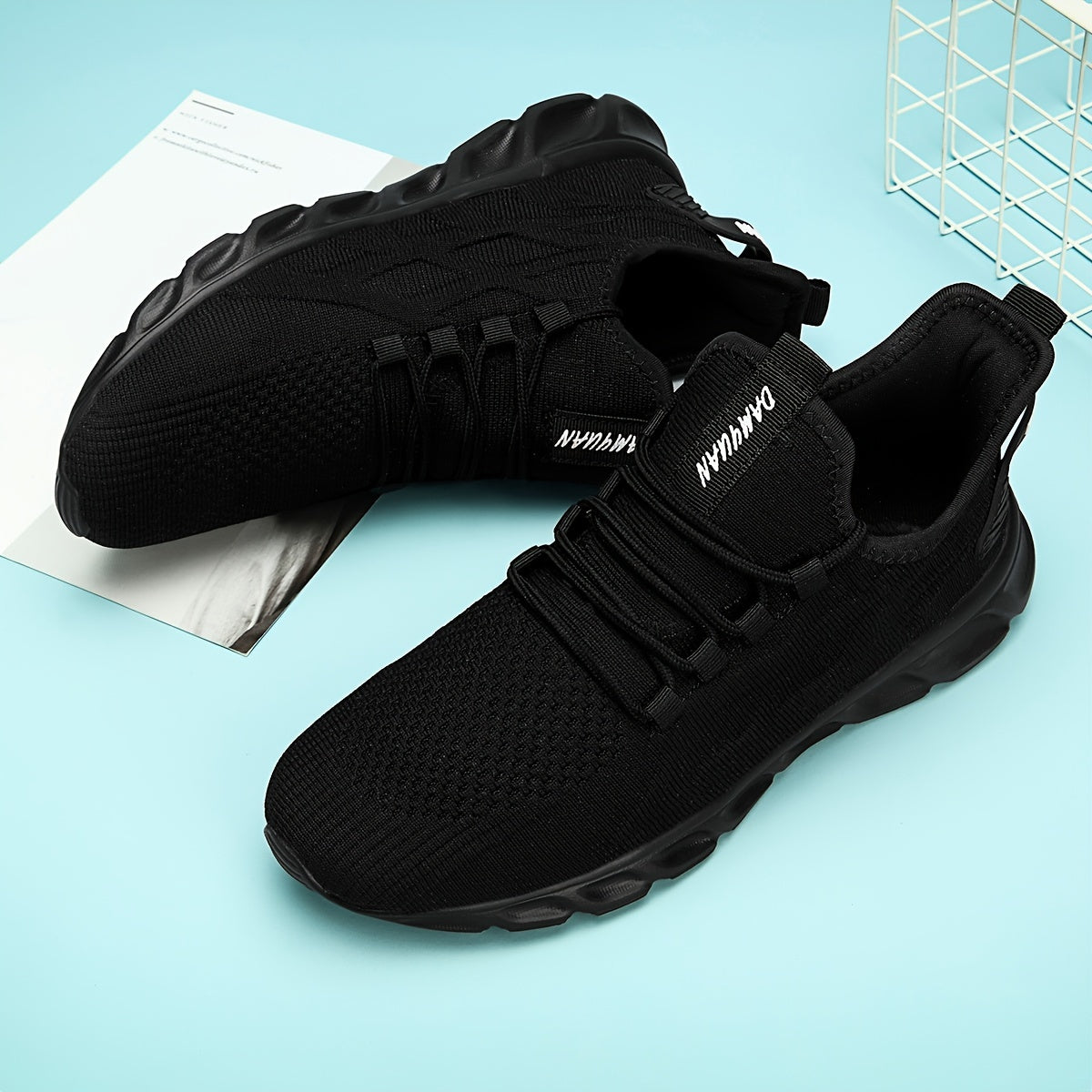 Breathable Lace Up Knitting Running Sports Shoes Casual Footwear