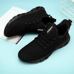 Breathable Lace Up Knitting Running Sports Shoes Casual Footwear