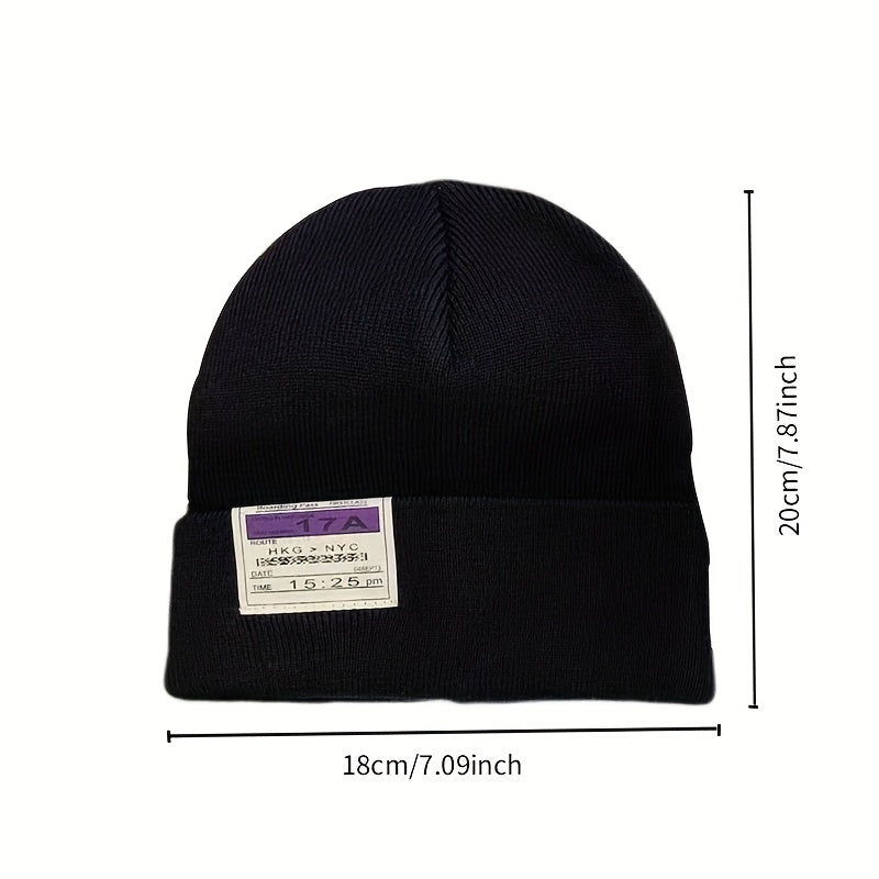 Unisex Couple Beanie Warm Knit Hat Soft Skull Cap Coldproof Beanies